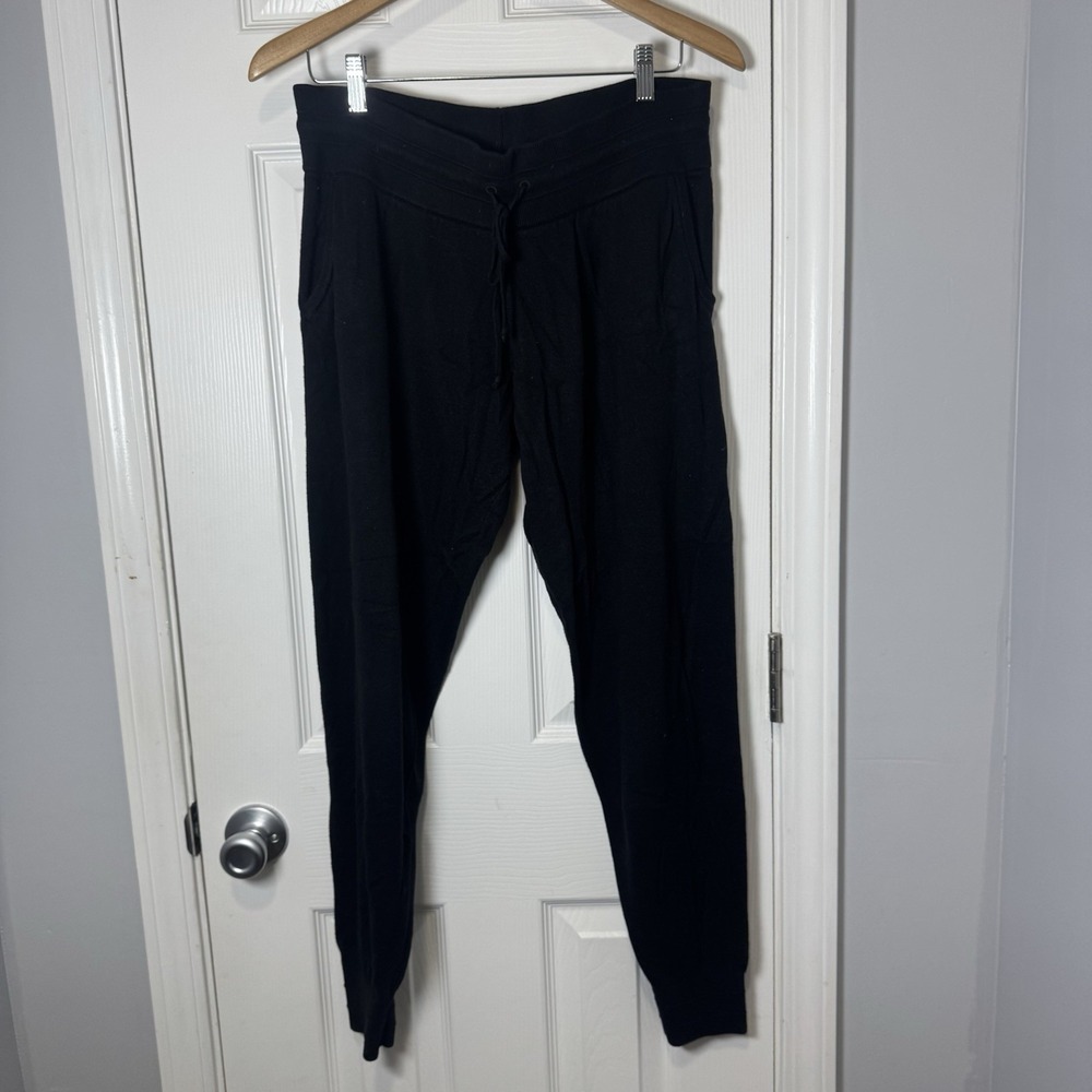 lululemon athletica Women's Black Drawstring Jogger Pants Large L‎